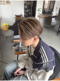 ハイライト/ベージュ/ミルクティー/ブラウン/メンズカット
