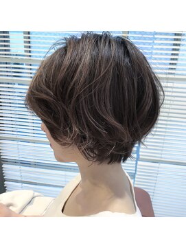 レンク(LENC) Coast.ショートボブ×パーマ×ハイライト