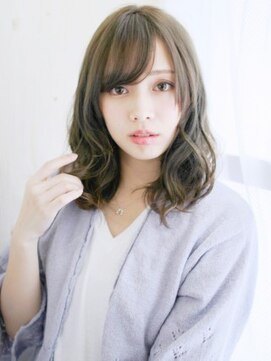 ヘアメイク ナル(hair make nalu) 透け感カラーのアレンジカールスタイル