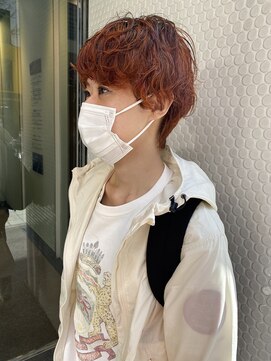 エル(EL by green) (Kotaro)オレンジハイライト×無造作パーマ