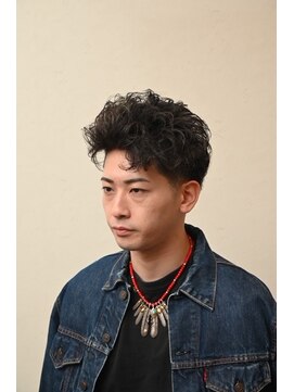 イナバ(Hair Life INABA) ツーブロアップバングスタイル