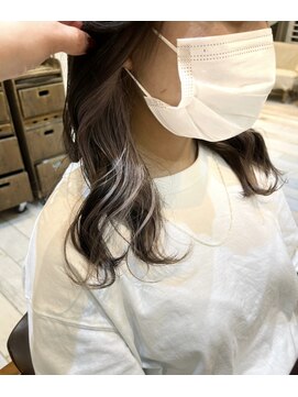 ネオリーブ アンド 渋谷店(Neolive &) 【Neolive＆渋谷店】韓国風インナーカラー＆ホワイトベージュ