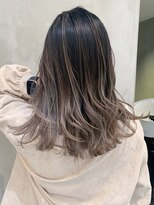 アイティーバイアルバム 下北沢店(IT by ALBUM)&nbsp;バレイヤージュ_グレージュカラーシルキーベージュ_ba386391