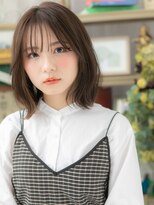 カバーヘア ブリス 戸田公園西口店(COVER HAIR bliss)&nbsp;シースルーバングくせ毛風ロングボブc5戸田公園20代30代40代!