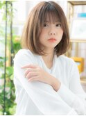 大人かわいいインナーカラー韓国風小顔ボブc5川口20代30代40代