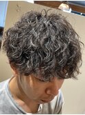 少し強めな波巻きパーマ