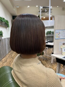 ケープラス(K+plus) ベージュブラウン×ボブ