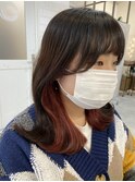 イヤリングカラー×くびれヘア！