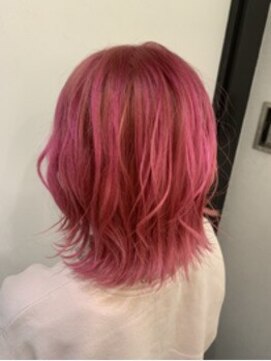 エイム ヘア リンク 長津田店(eim hair rink) チェリーピンク