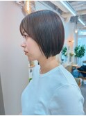 地毛風カラー/ナチュラルレイヤーカット/ショートボブ[船橋]