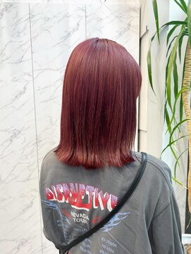 クリアーオブヘアー 一社店(clear OF HAIR) チェリーレッドカラー