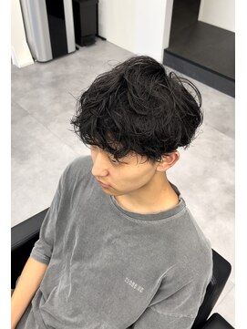 ノイセル 心斎橋(Noisyle) シャドウパーマ×無造作×韓国ヘア