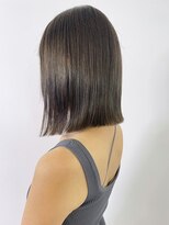 アイティー バイ アルバム 浦和店(IT by ALBUM)&nbsp;ワンレン秋色オリーブカラー透明感カラーボブルフ_ba529041