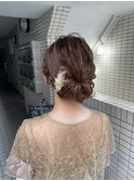 ボブのお呼ばれアップスタイル