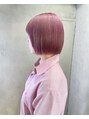 マジコ 表参道(Magico)&nbsp;ピンクベージュ顎ラインボブ[表参道/髪質改善]