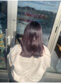 【艶髪】ピンクラベンダー 波巻き