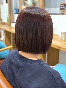 リコ 池袋東口店(Liko) 【Liko 池袋東口店】ショートボブ オレンジブラウン 美髪 艶髪