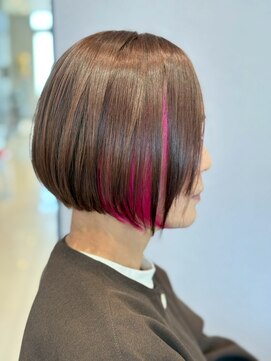 アース 南福島店(HAIR&MAKE EARTH) イヤリングカラー magenta