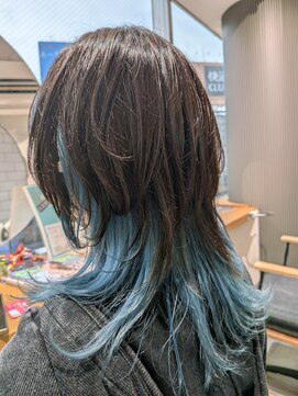 ミエル ヘア 新宿(miel hair) ウルフカット&インナーカラー　【新宿】