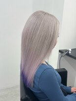 エゴ 池袋(EGO) ホワイトベージュ/裾カラー/落ちる紫