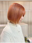 オレンジボブ　タッセルボブ　レイヤーボブ　切りっぱ　10代20代