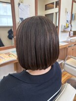 ココカラヘアー ニコ(cococara hair nico)&nbsp;丸みボブ/ブラウンカラー