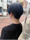 ダークブルー×ハンサムショート