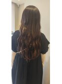 暗髪ロング