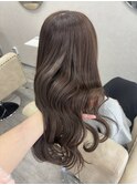 韓国ヘア/顔周りカット/レイヤーカット/ベージュ/ロング