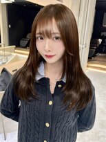 ディーバ 横浜(D.I.E.V.A)&nbsp;10代20代顔周り韓国ワンホンレイヤー髪質改善スモーキーブラウン