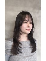 ドレープ(DRAPE) レイヤーカット、ハッシュカット
