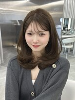 マウルルナ(MAEUL luna) ダークブルー ミルクティーブロンド ワンホンレイヤー
