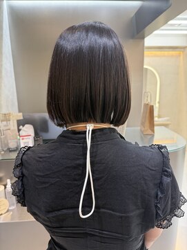 サンド 池袋 2nd(sand) 地毛風縮毛矯正とまとまるボブヘア/20代/30代/うねり/広がり