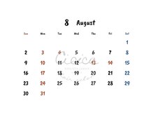 シシカ(Cicica)の雰囲気(8月のお休みは赤い数字の日です。)