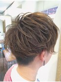 外国人風エアリーショートマッシュ