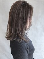 ムウ 難波(MOU)&nbsp;ハッシュカットフルバング似合わせカットレッドブラウン20代30代