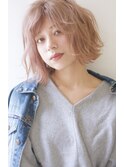 【tela】クリスタルピンクベージュ・ラフボブ【溝の口】