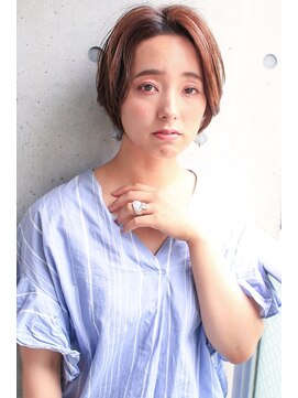 ハピネス クローバー 学園前店(Happiness CLOVER) 【中井 翔平】小顔 センターバング ショートボブ 30代 40代 50代