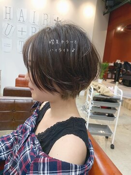 ショートオンリーサロントス(short only salon TOSS) ★大人気◎ひし形ネイビーカラー小顔美髪マニッシュショートボブ