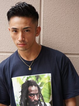 ダッド(DAD) かき上げフェードカットスリークショートサイドグラデーションj2