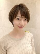 カミノア 銀座店(CAMINOIA)&nbsp;ひし形シルエットのショートマッシュ　 ミルクティーブラウン