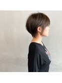 #ショート×ハイライトブルースモークカラー