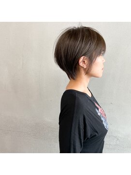 タグ(#tag) #ショート×ハイライトブルースモークカラー