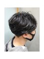 フレーム なんば店(FRAME) ナチュラルパーマでくせ毛っぽい柔らかヘアに