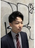 ショートアップバング/形状記憶パーマ