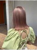 【2ブリーチ】ほんのりピンクなベージュカラー