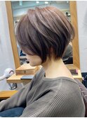 30代40代50代・大人ショートボブ・白髪ぼかし・小顔カットBISA