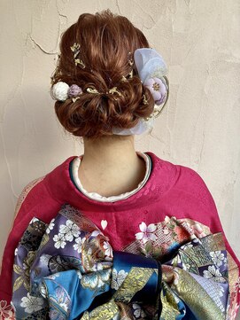 オブジェ(OBJET) 成人式、振袖ヘアセット