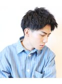 【 I. 】スーツ 短髪ツーブロック 束感 モテる黒髪 川口