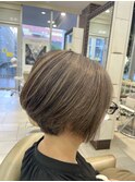 白髪ぼかしハイライト